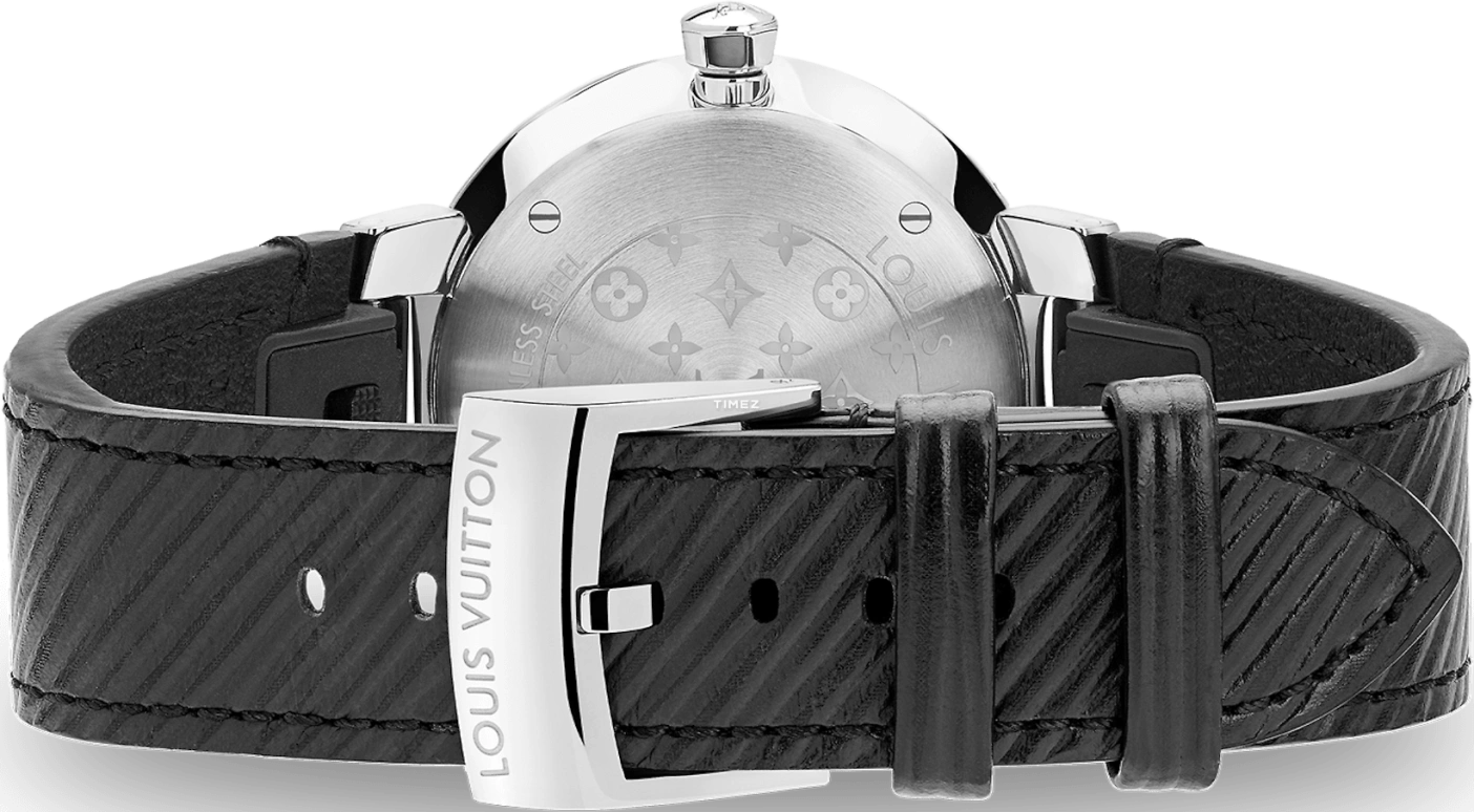 LOUIS VUITTON,Tambour Slim 28mm,28mm,Stainless Steel,Black,Quartz,Sapphire,Crystal Glass,Round,QBB169