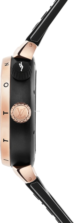 LOUIS VUITTON,Tambour Street Diver 44mm,44mm,Stainless Steel,Rose Gold,Black,Automatic,Sapphire,Crystal Glass,Round,QBB174