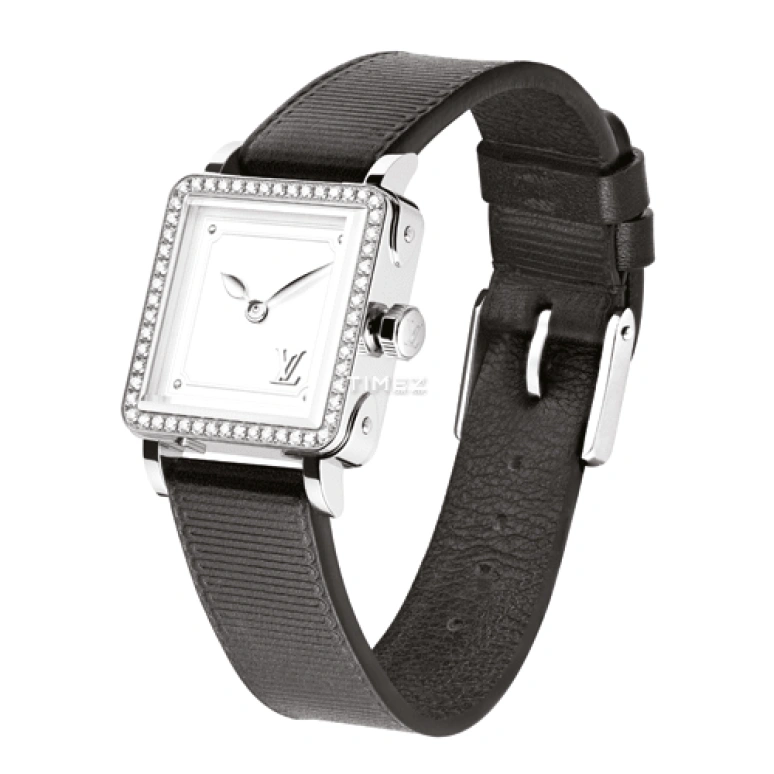 LOUIS VUITTON,EMPRISE 23mm,23mm,Stainless Steel,White,Quartz,Sapphire,Square,Q32M10