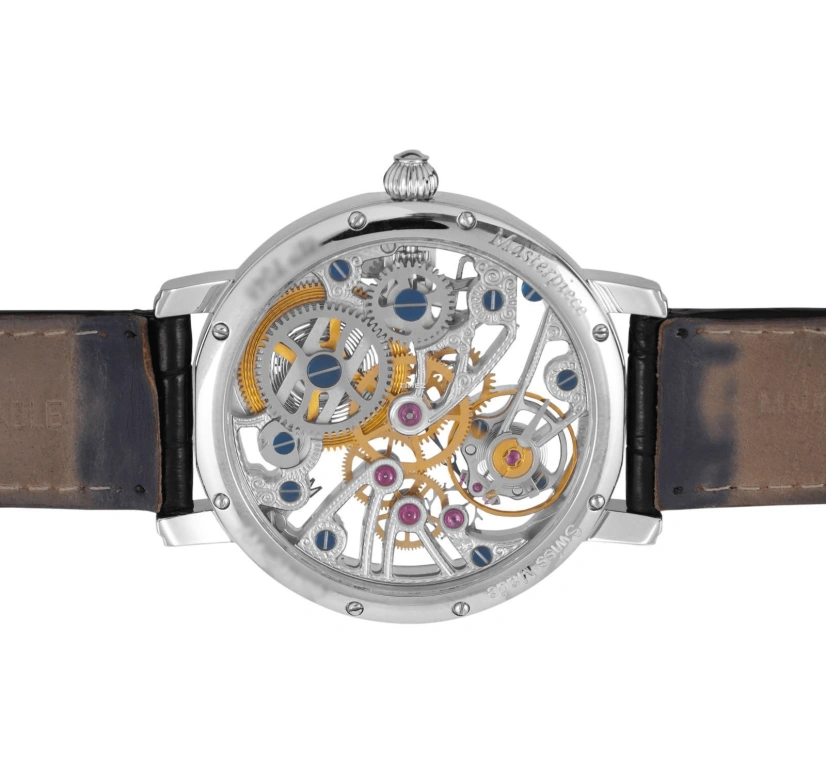 Maurice Lacroix,Masterpiece 44mm,44mm,Stainless Steel,Skeleton,Handwound,Sapphire,Crystal Glass,MP7048,MP7048-SS001-000