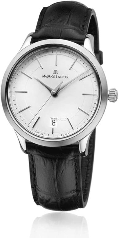 Maurice Lacroix,les classiques 38mm,38mm,Stainless Steel,White,Quartz,Day,Sapphire,Crystal Glass,LC1117,LC1117-SS001-130