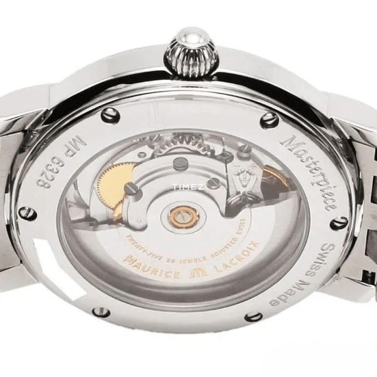 Maurice Lacroix,Masterpiece 40mm,40mm,Stainless Steel,Black,Automatic,Date,Day,MP6328,MP6328-SS002-39E
