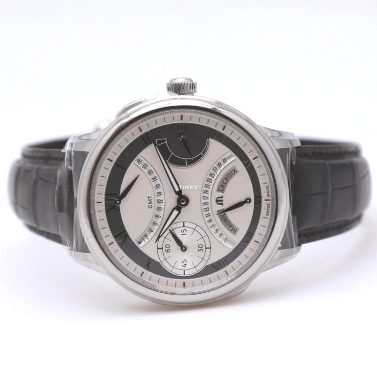 艾美,匠心 43毫米,43毫米,精钢,白色,自动上弦,日历,动力储存指示,两地时,MP7218,MP7218-SS001-110