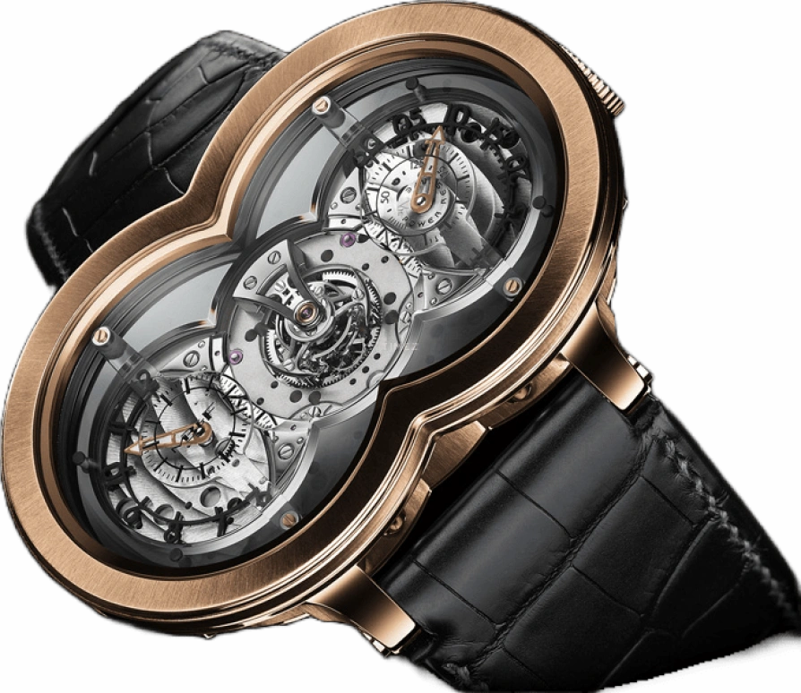 MB&F,钟表机 59毫米,59毫米,红金,灰色,自动上弦,动力储存指示,陀飞轮擒纵,10,10.T41RL.O