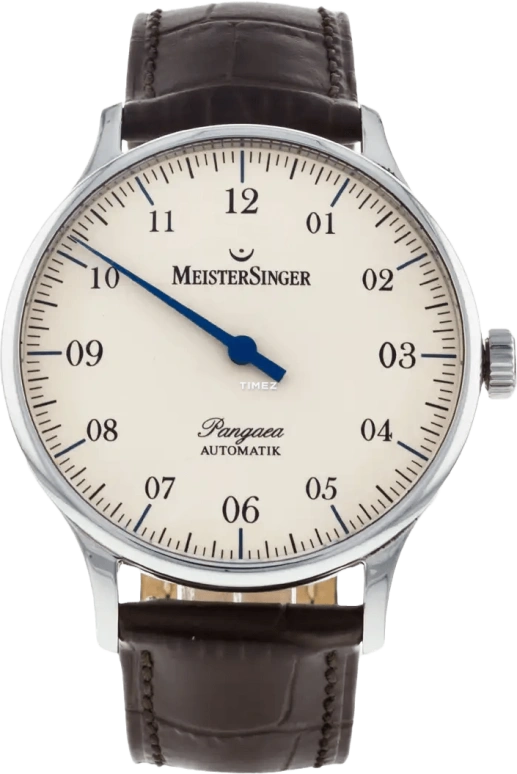 MeisterSinger,单针手表 40毫米,40毫米,不锈钢,米黄色,自动上弦,38小时,蓝宝石,PM903