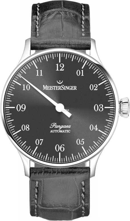 MeisterSinger,单针手表 40毫米,40毫米,不锈钢,黑色,自动上弦,38小时,蓝宝石,PM907