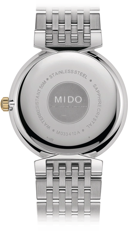 Mido,Dorada 38mm,38mm,Silver,Quartz,26280hours,Sapphire,M033,M033.410.22.031.00