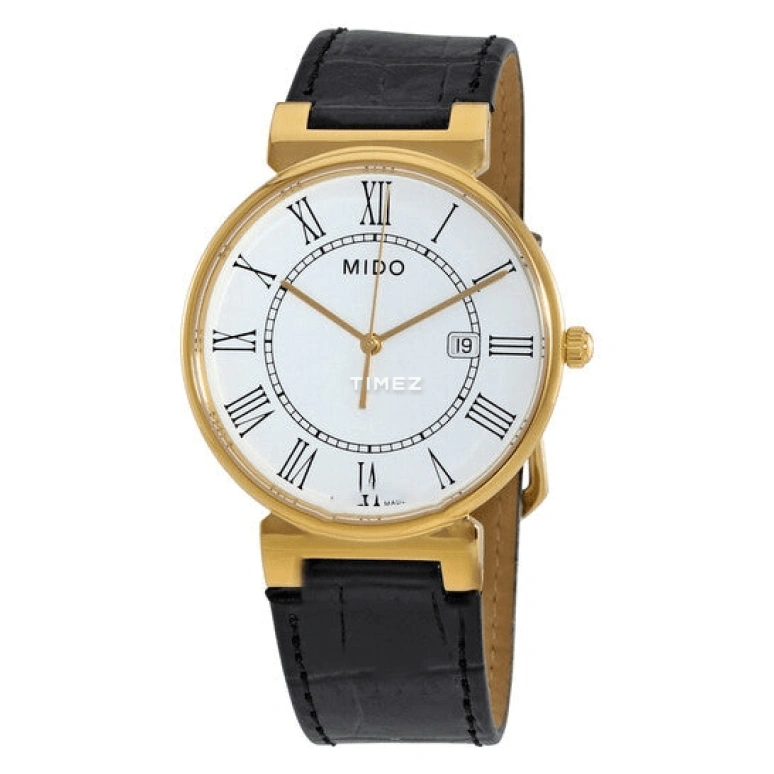 Mido,Dorada 38mm,38mm,Stainless Steel,White,Quartz,Day,26280hours,M009,M009.610.36.013.00