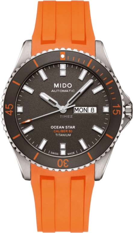 Mido,Ocean Star 42.50mm,42.50mm,Titanium,Grey,Automatic,Date,Day,M026,M026.430.47.061.00