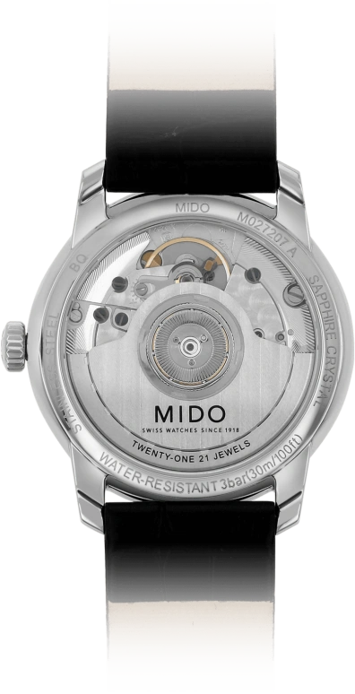 Mido,Baroncelli 33mm,33mm,Stainless Steel,White,Automatic,42hours,In-house Caliber,M027,M027.207.16.010.00