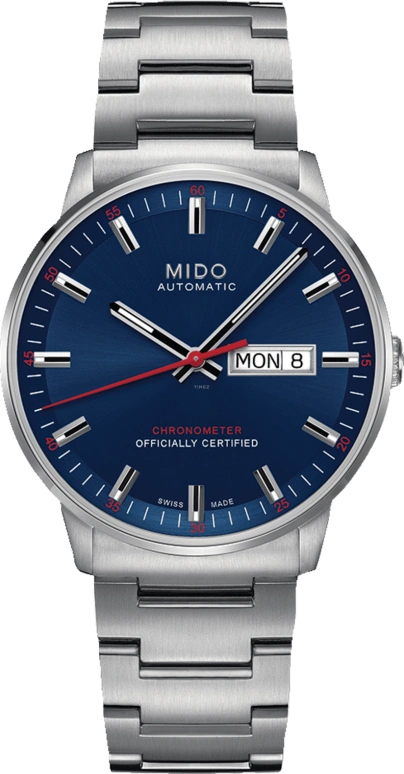 Mido,Commander 40mm,40mm,Stainless Steel,Blue,Automatic,Date,Anti-magnetic,M021,M021.431.11.041.00