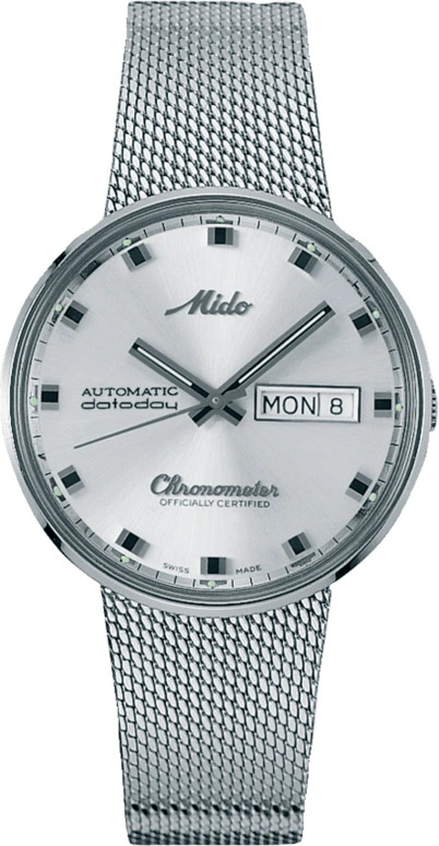 Mido,Commander 37mm,37mm,Stainless Steel,Silver,Automatic,Chronograph,Date,Day,M8429,M8429.4.C1.11