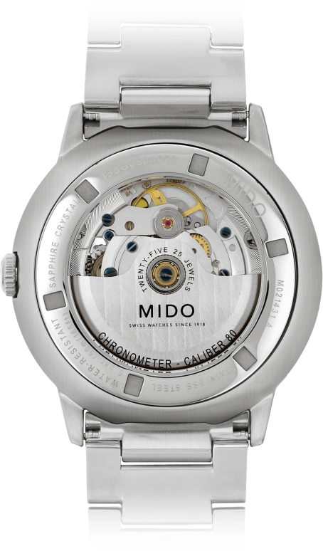 Mido,Commander 40mm,40mm,Stainless Steel,Black,Automatic,Date,Anti-magnetic,M021,M021.431.11.051.00