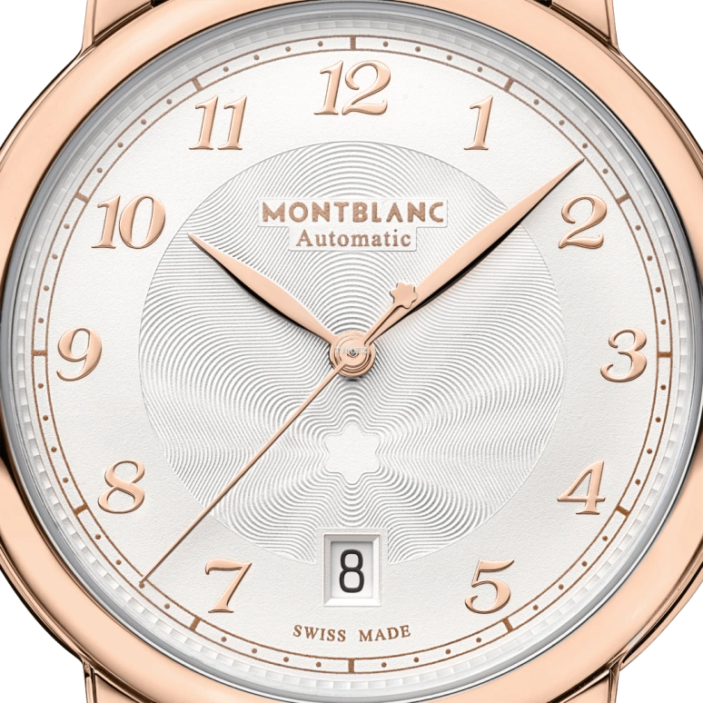 Montblanc,Star 39mm,39mm,Rose Gold,Silver White,Automatic,Day,Sapphire,MB117579