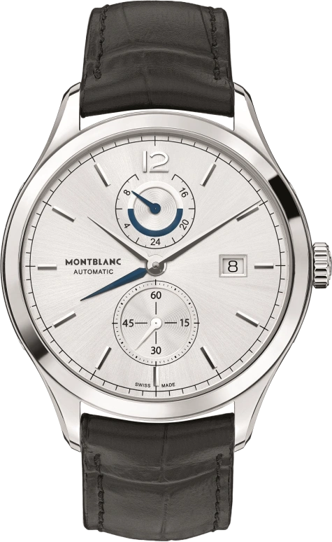 Montblanc,Heritage 41mm,41mm,Stainless Steel,Silver,Automatic,Date,42hours,112540