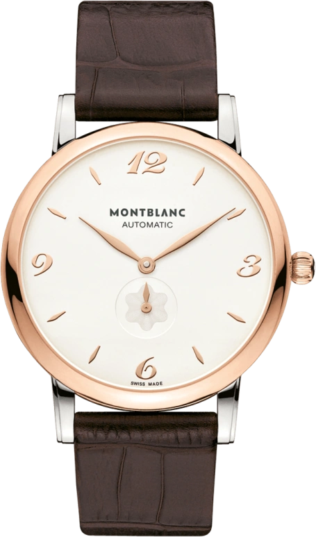 Montblanc,Star 39mm,39mm,Red Gold,Stainless Steel,White,Automatic,Date,42hours,107309