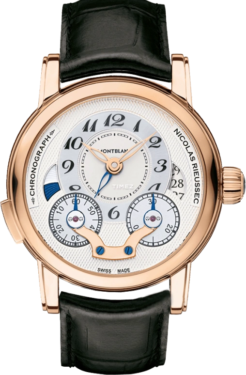 Montblanc,Tradition 32mm,32mm,Rose Gold,White,Automatic,Chronograph,Day,Dule Time,U0111834