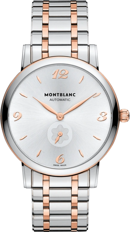 Montblanc,Star 39mm,39mm,Red Gold,Stainless Steel,Silver,Automatic,Date,42hours,107916