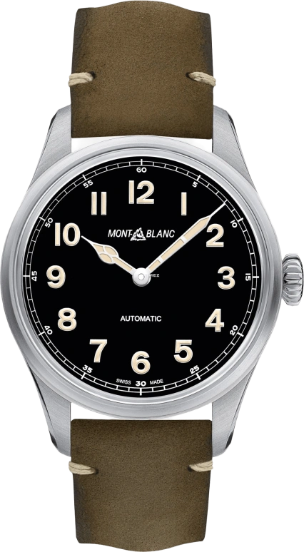 Montblanc,1858 40mm,40mm,Stainless Steel,Black,Automatic,38hours,In-house Caliber,MB119907