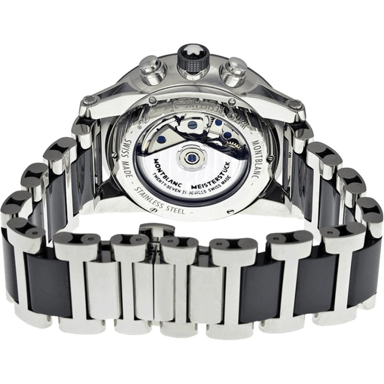 Montblanc,Heritage 42mm,42mm,Stainless Steel,Silver White,White,Automatic,Chronograph,Day,103094