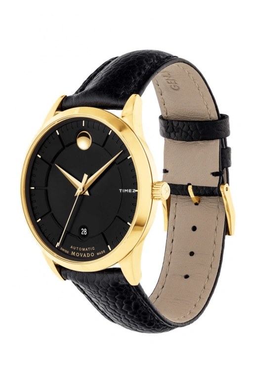 Movado,Other 39.50mm,39.50mm,Stainless Steel,Black,Automatic,Day,Sapphire,Crystal Glass,0607021