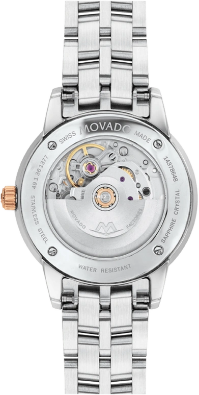 Movado,1881 Automatic 30mm,30mm,Rose Gold,Black,Automatic,Sapphire,Crystal Glass,Round,0607488