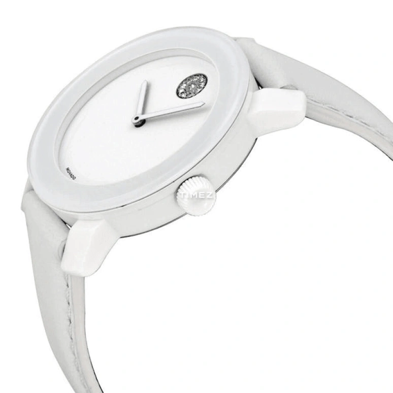 Movado,Movado BOLD 36mm,36mm,Composite,White,Quartz,Crystal Glass,Round,3600043 