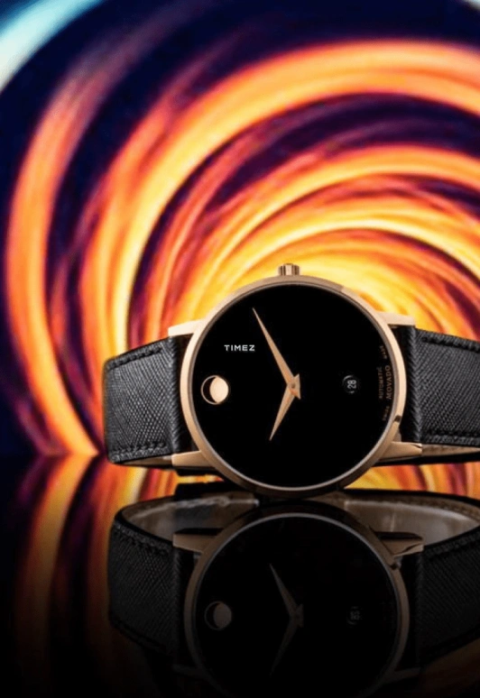 Movado,Museum Classic 40mm,40mm,Stainless Steel,Rose Gold,Black,Automatic,Day,Sapphire,Crystal Glass,0607474