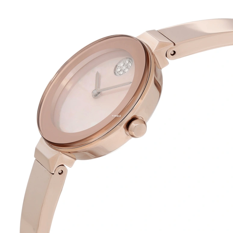 Movado,Movado BOLD 28mm,28mm,Stainless Steel,Rose Gold,Rose Gold,Quartz,Crystal Glass,Round,3600628