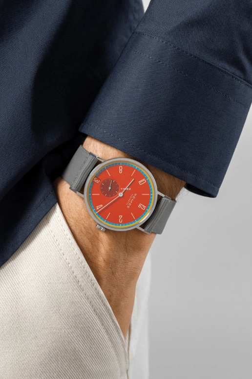 Nomos Glashütte,Tangente 37.50mm,37.50mm,Stainless Steel,Red,Handwound,Big Date,42hours,179,179.S28