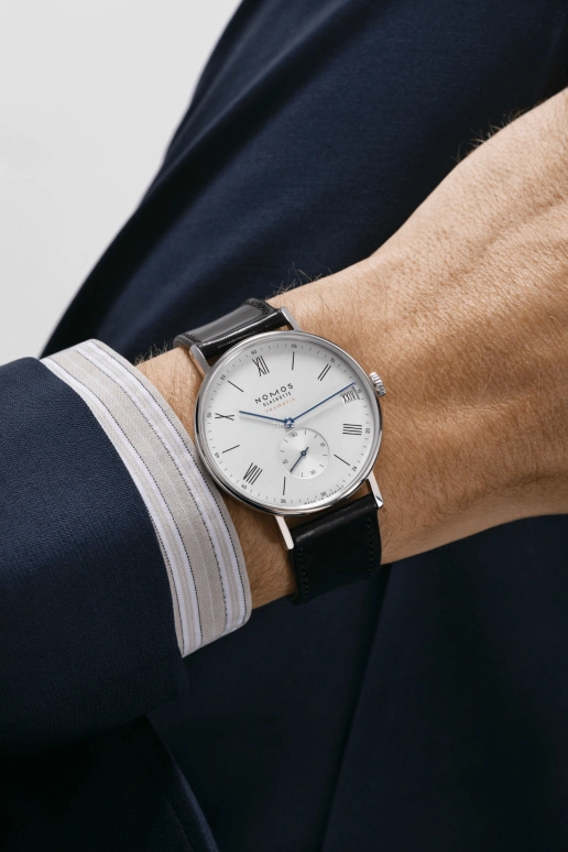 Nomos Glashütte,Ludwig 40.50mm,40.50mm,Stainless Steel,White,Automatic,Day,42hours,262