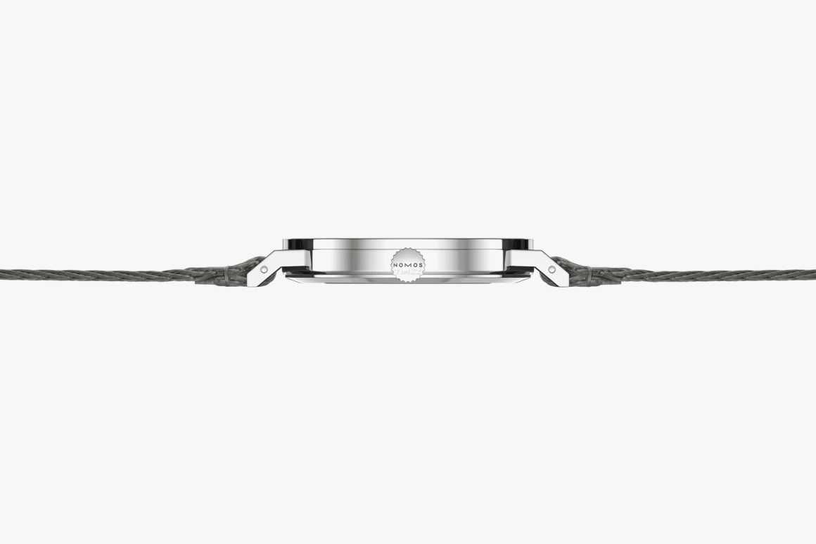 Nomos Glashütte,Tangente 37.50mm,37.50mm,Stainless Steel,Blue,Handwound,Big Date,42hours,179,179.S16