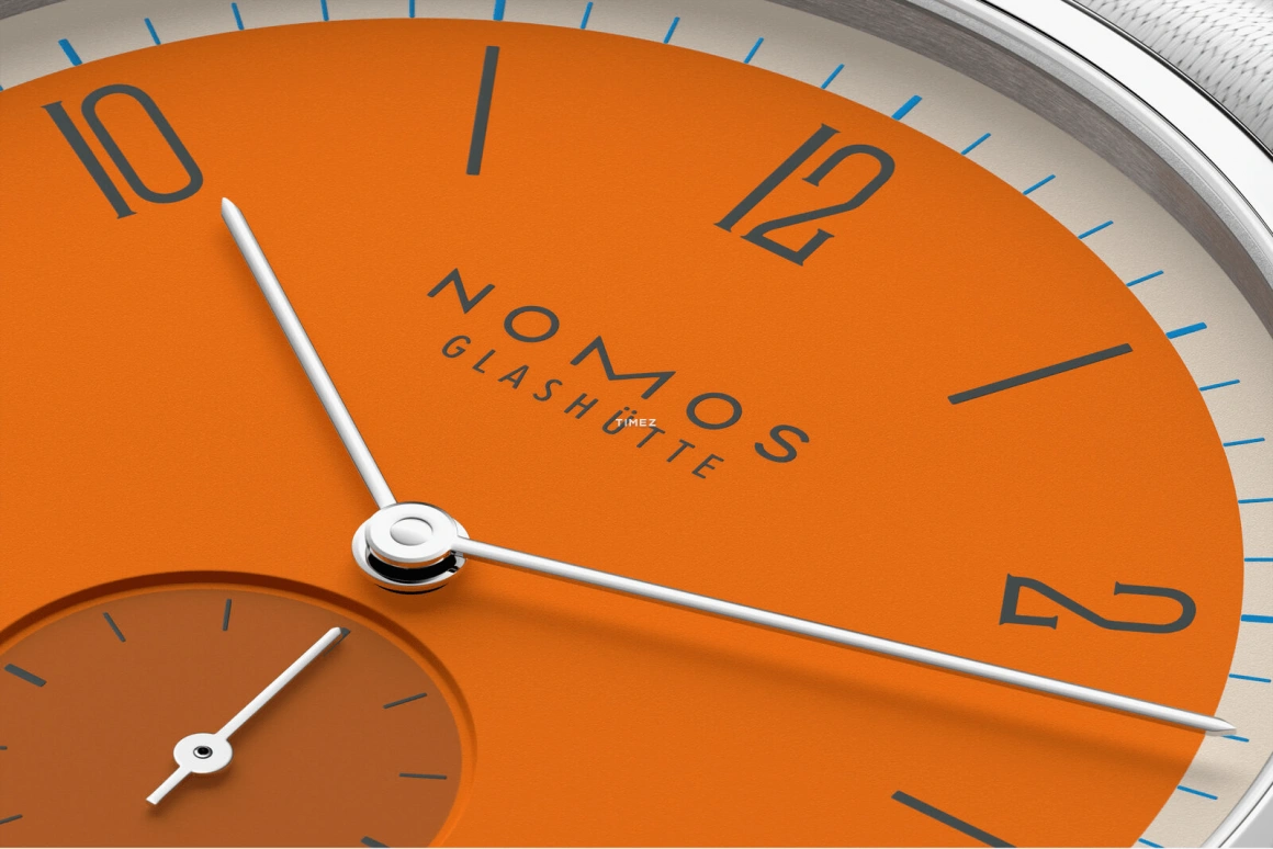 诺莫斯,Tangente 37.50毫米,37.50毫米,不锈钢,橘色,手动上弦,大日历,42小时,179,179.S17