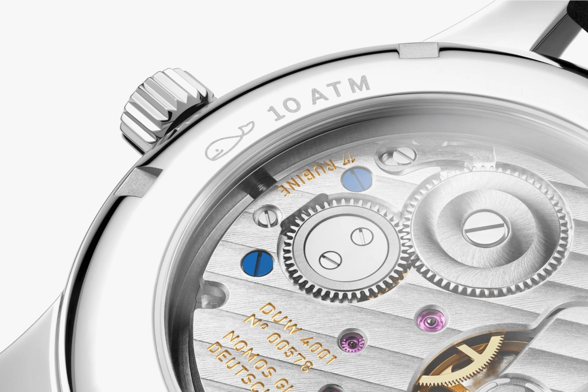 诺莫斯,Club 36毫米,36毫米,精钢,银白色,手动上弦,53小时,自制机芯,703,703.1