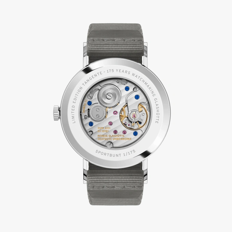 Nomos Glashütte,Tangente 37.50mm,37.50mm,Stainless Steel,Red,Handwound,Big Date,42hours,179,179.S28