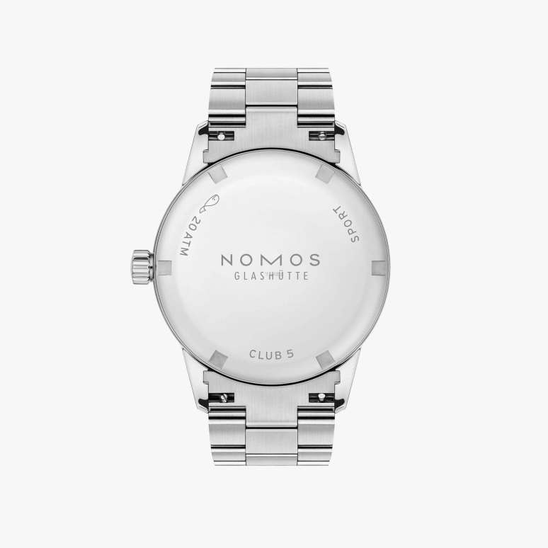 Nomos Glashütte,Club 34mm,34mm,Stainless Steel,Yellow Tan,Automatic,42hours,In-house Caliber,755,755.SB