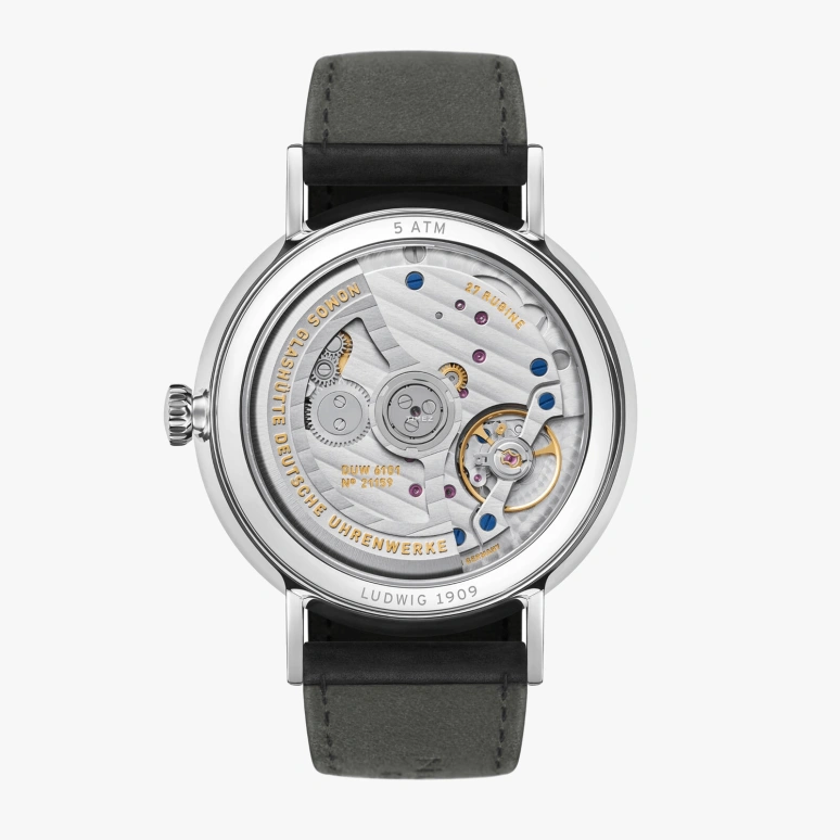 Nomos Glashütte,Ludwig 40.50mm,40.50mm,Stainless Steel,White,Automatic,Day,42hours,262