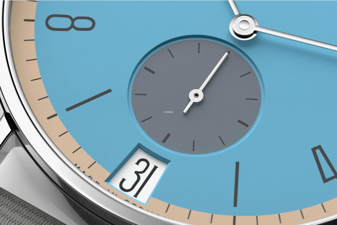 Nomos Glashütte,Tangente 37.80mm,37.80mm,Stainless Steel,Blue,Handwound,Big Date,42hours,179,179.S22
