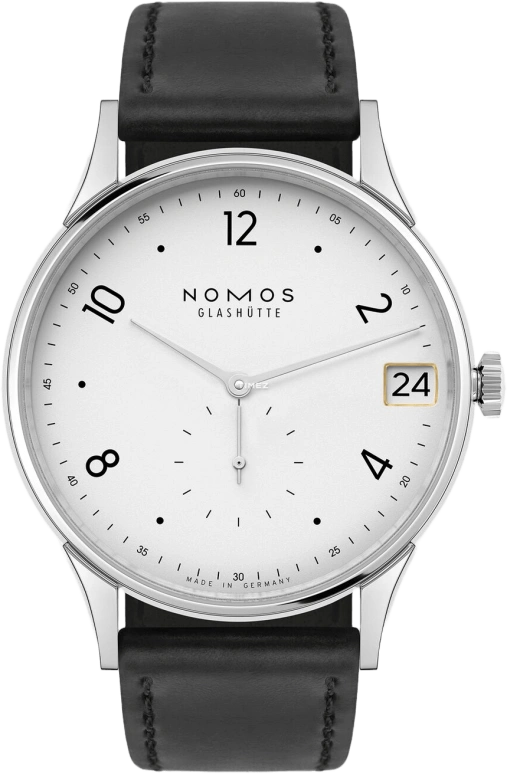 Nomos Glashütte,Minimatik 39.50mm,39.50mm,Stainless Steel,White,Handwound,Day,52hours,1250