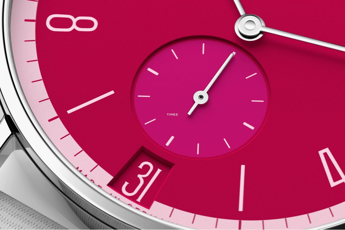 Nomos Glashütte,Tangente 37.50mm,37.50mm,Stainless Steel,Red,Handwound,Big Date,42hours,179,179.S30