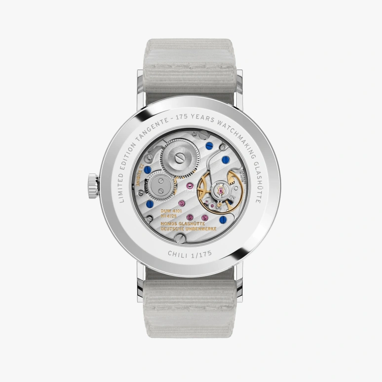 Nomos Glashütte,Tangente 37.50mm,37.50mm,Stainless Steel,Red,Handwound,Big Date,42hours,179,179.S30