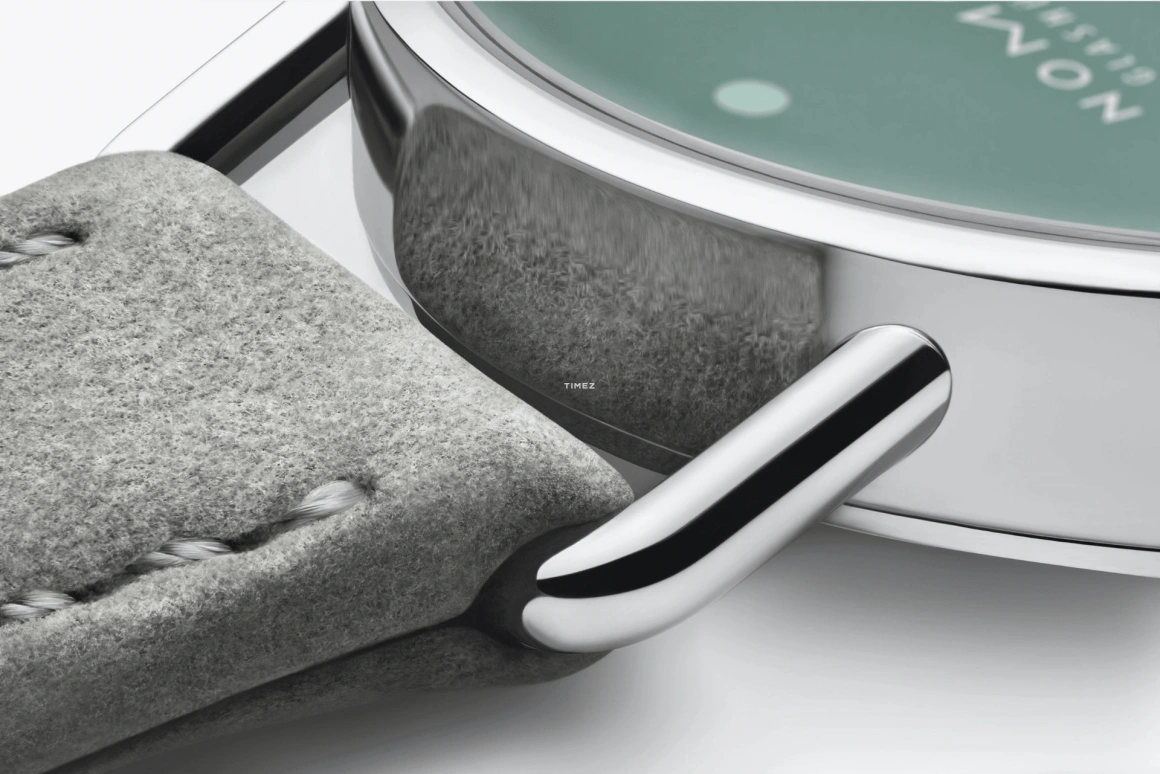 诺莫斯,Metro 33毫米,33毫米,精钢,绿色,手动上弦,43小时,自制机芯,1124