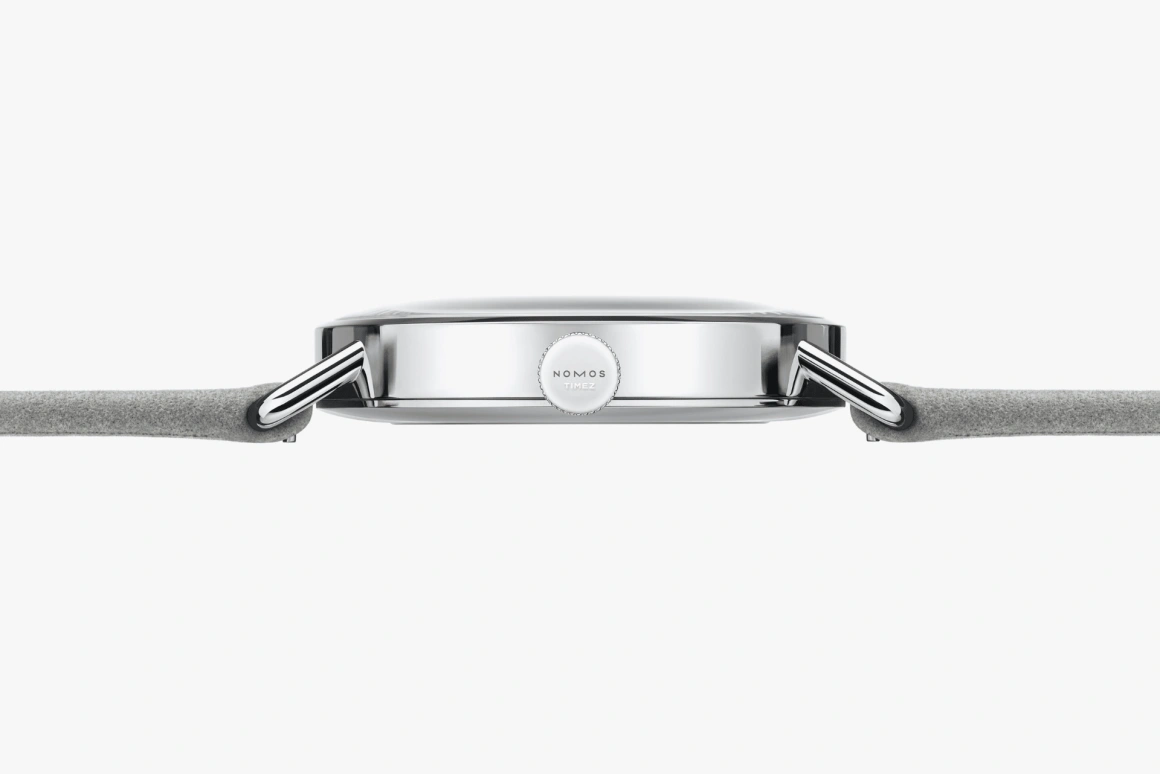 Nomos Glashütte,Metro 33mm,33mm,Stainless Steel,Red,Handwound,43hours,In-house Caliber,1123,1123.SB
