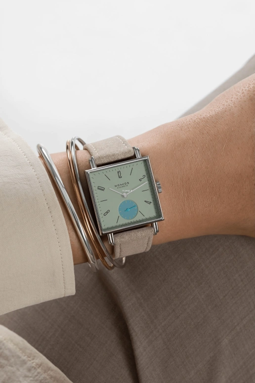 诺莫斯,Tetra 29.50毫米,29.50毫米,精钢,绿色,手动上弦,53小时,自制机芯,439,439.SB