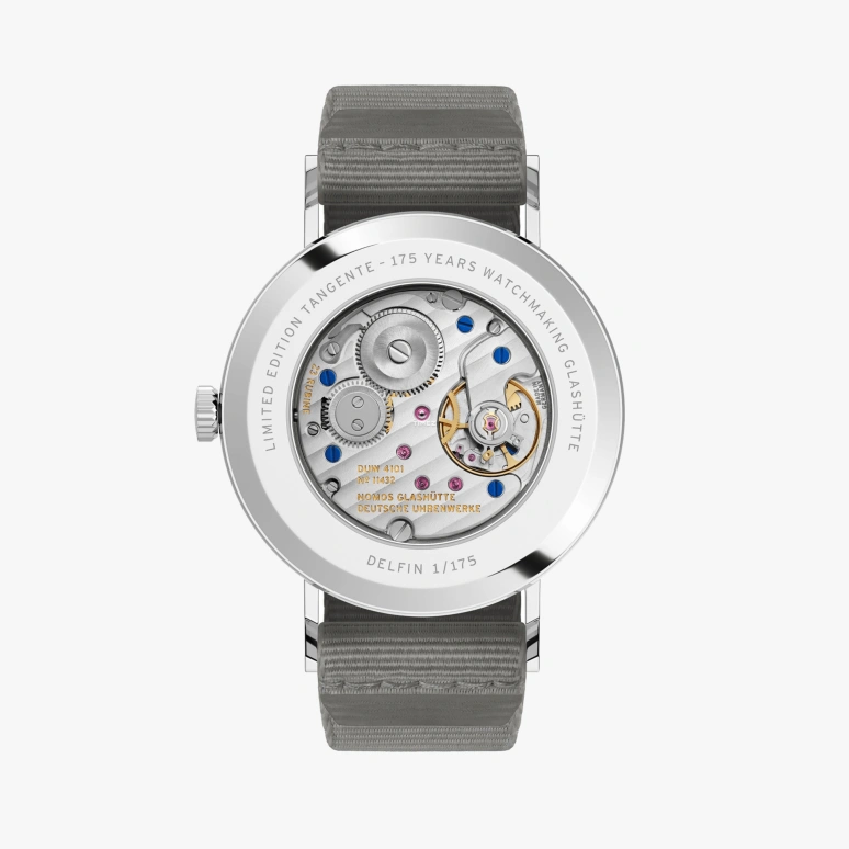 Nomos Glashütte,Tangente 37.80mm,37.80mm,Stainless Steel,Blue,Handwound,Big Date,42hours,179,179.S22
