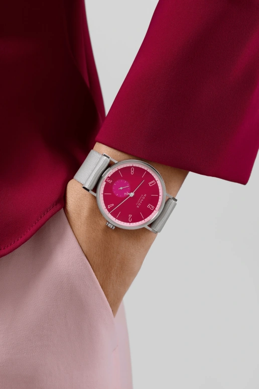 Nomos Glashütte,Tangente 37.50mm,37.50mm,Stainless Steel,Red,Handwound,Big Date,42hours,179,179.S30