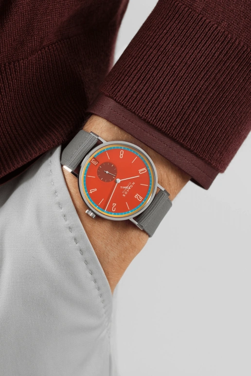 Nomos Glashütte,Tangente 37.50mm,37.50mm,Stainless Steel,Red,Handwound,Big Date,42hours,179,179.S28