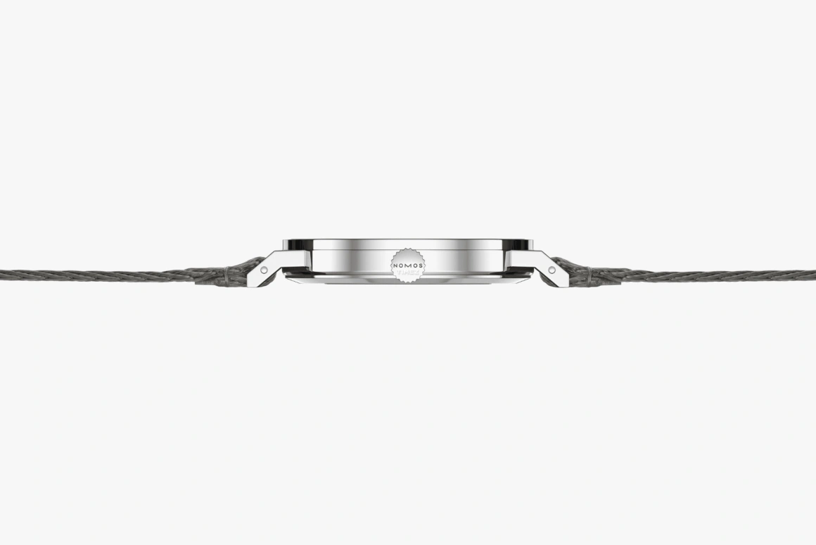 Nomos Glashütte,Tangente 37.50mm,37.50mm,Stainless Steel,Cream,Handwound,Big Date,42hours,179,179.S11