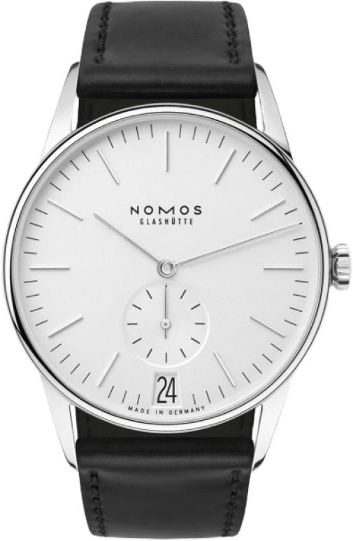 Nomos Glashütte,Orion 38mm,38mm,Stainless Steel,White,Handwound,Date,42hours,381