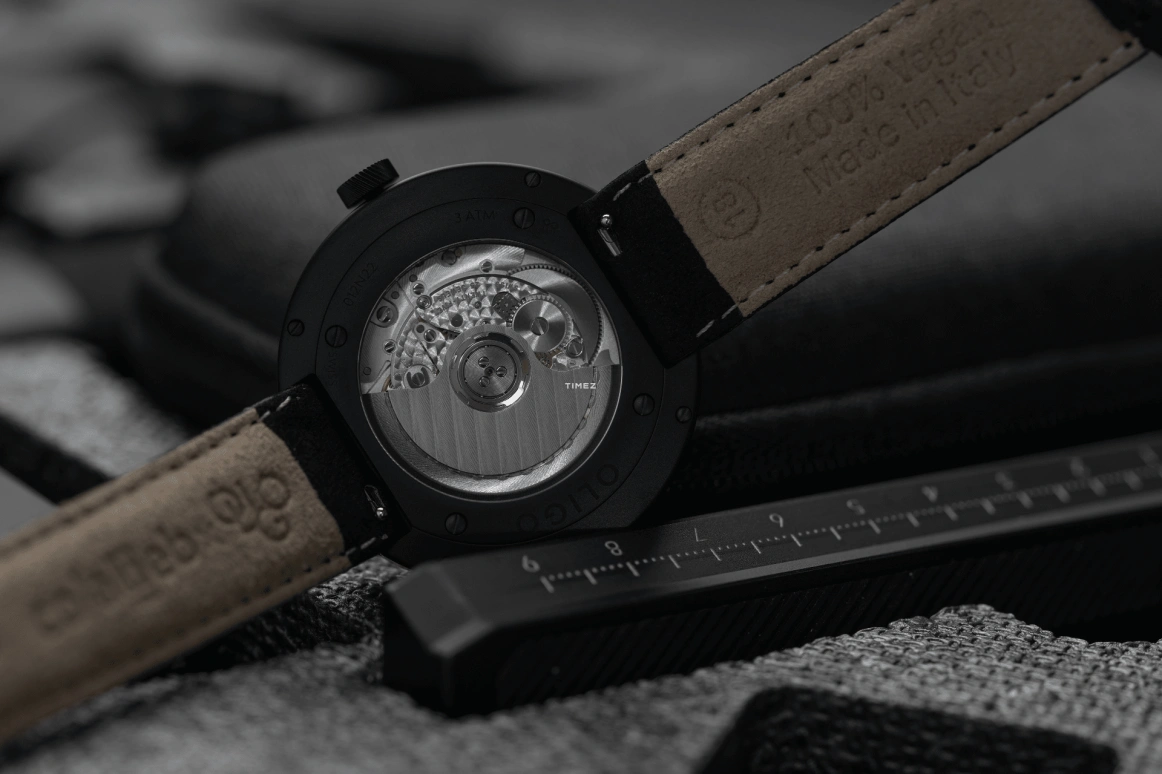 O L I G O,Other 41mm,41mm,Stainless Steel,Black,Automatic,40hours,Sapphire,Glass,Oligo x Label Noir